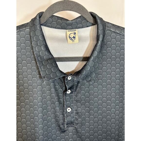 Hardaddy Waffle Print 3XL -Long Sleeve Button Henley Pullover Casual - Picture 3 of 5